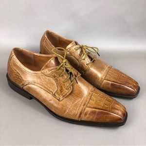 Antonio Mozzetti Men’s Brown Oxfords Loafer Shoes Size 10.5M